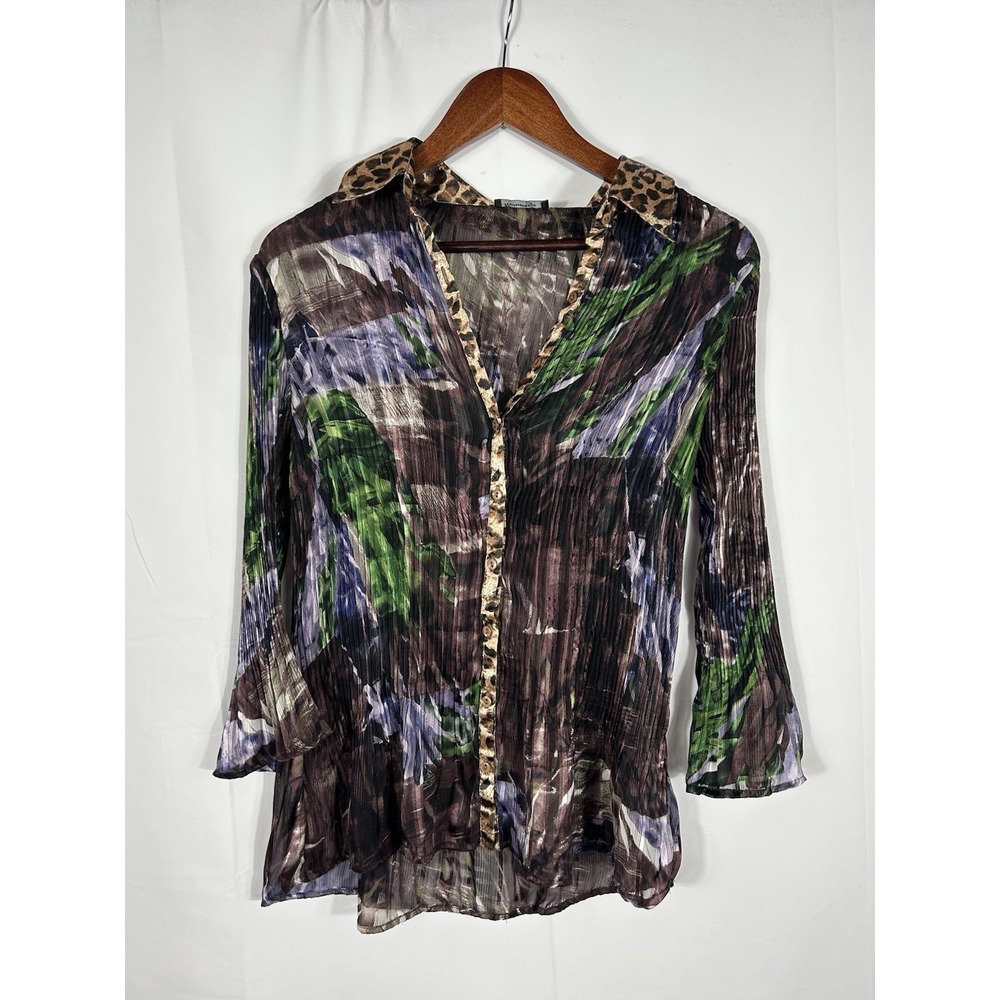 Mesmerize Top Size M Boho Forest Fairy Grunge Artsy Witchy Bell Sleeve Mob Wife - Picture 6 of 11